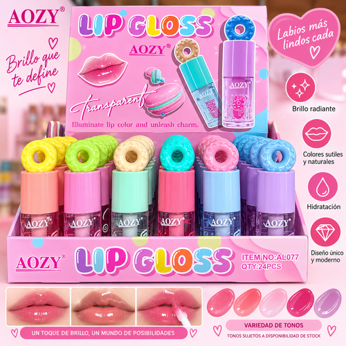 Lip Gloss Transparente AOZY – Tonos Surtidos
