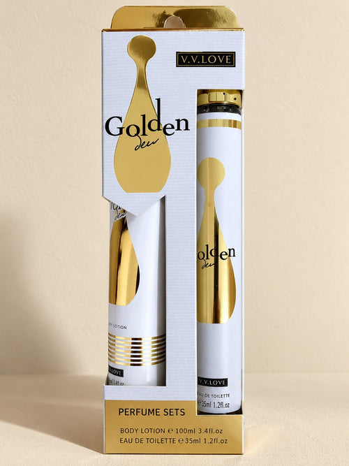SET PERFUME + CREMA GOLDEN BOX